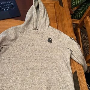 Grey Carhartt hoodie size medium